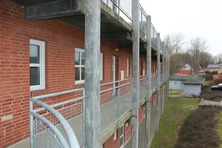 Balcon - 3-Bed Apartment with Elevator in Thorsø