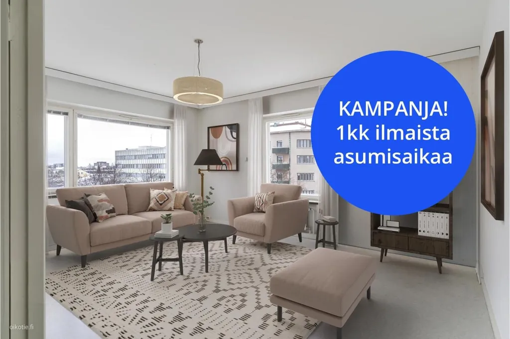 Séjour - Two-Room Flat with Sauna in Pori Centre