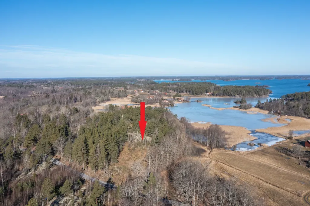 Vista aerea - Plot with Mountain View on Norra Finnö