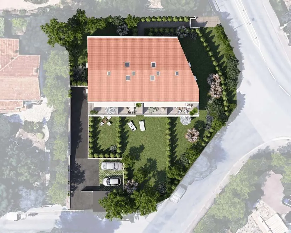 Vue aérienne - Appartement avec terrasse à Saint-Raphaël