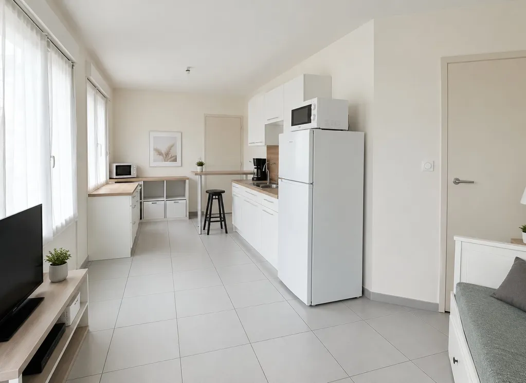 Cuisine - Appartement T1 avec Parking à Limite Chamalières