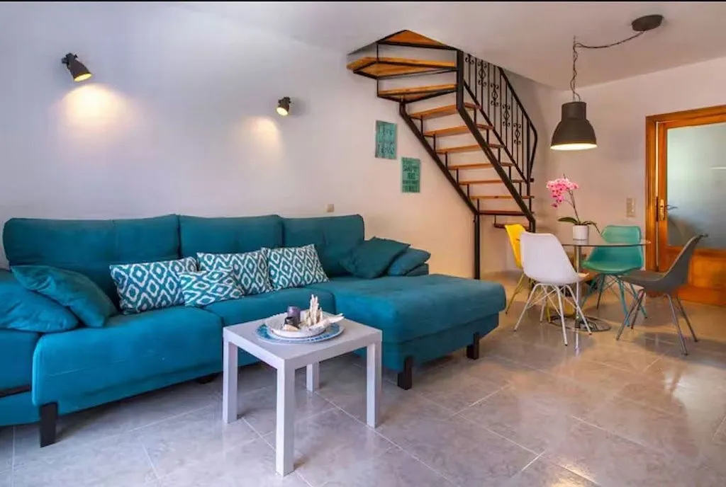 Living Room - Duplex with Pool and Sea View in Benitachell