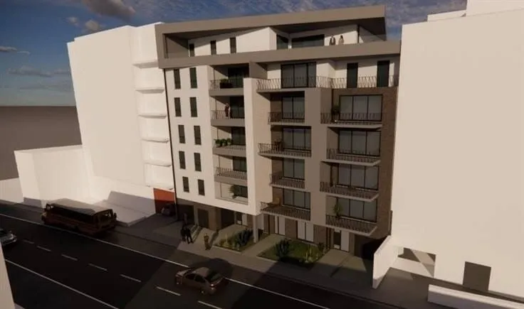Development Plot with Permitted 19-Unit Building in Charleroi
