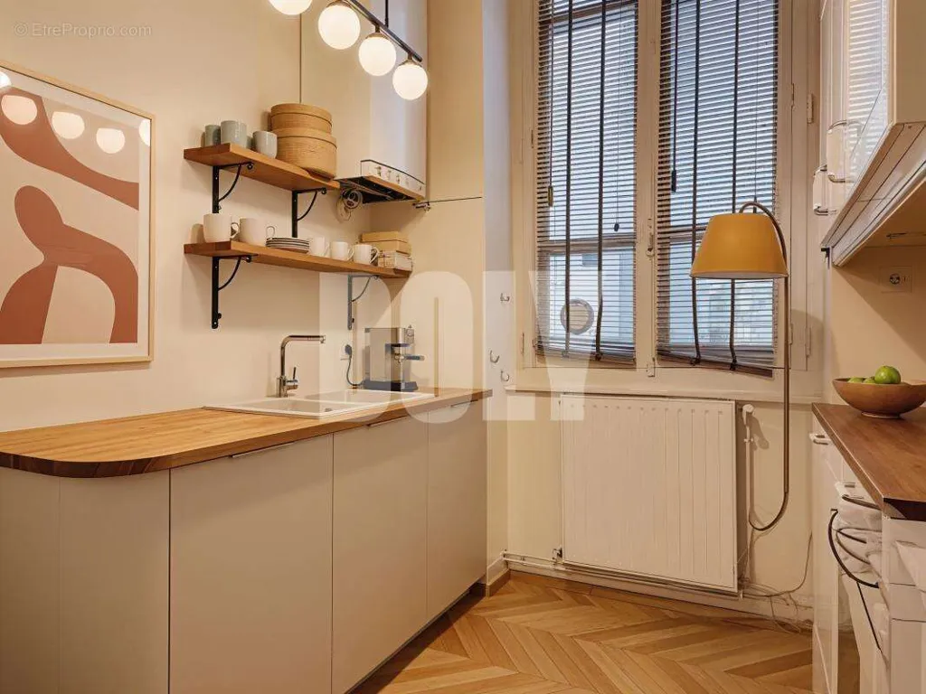 Köök - Bright Apartment with Balcony in 15th Arrondissement