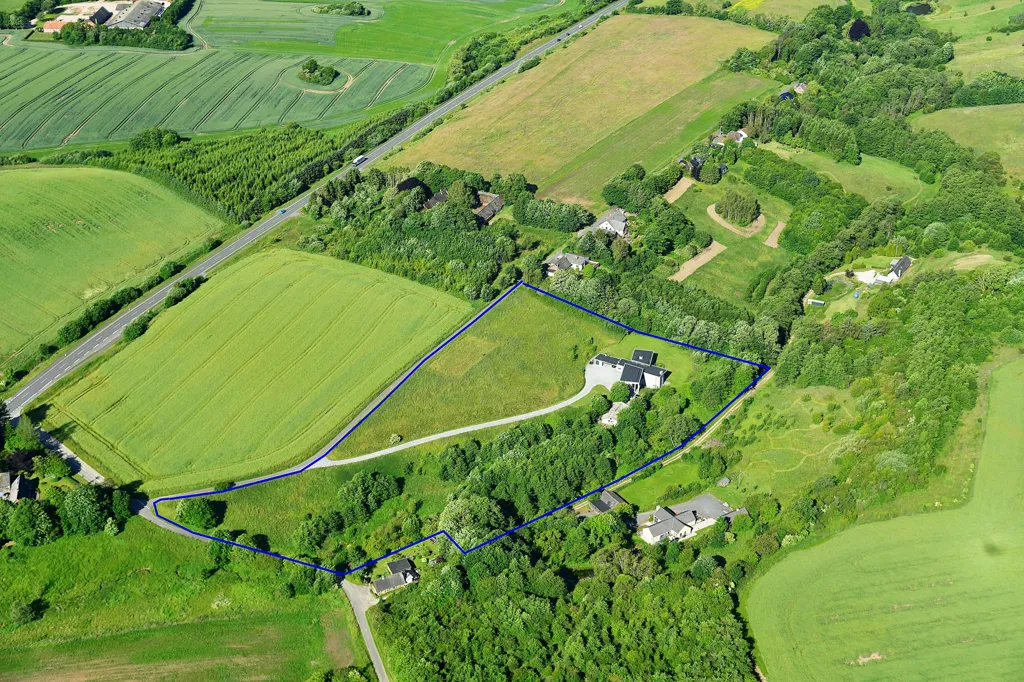 Vue aérienne - Modern House with Stringent Architecture in Stouby