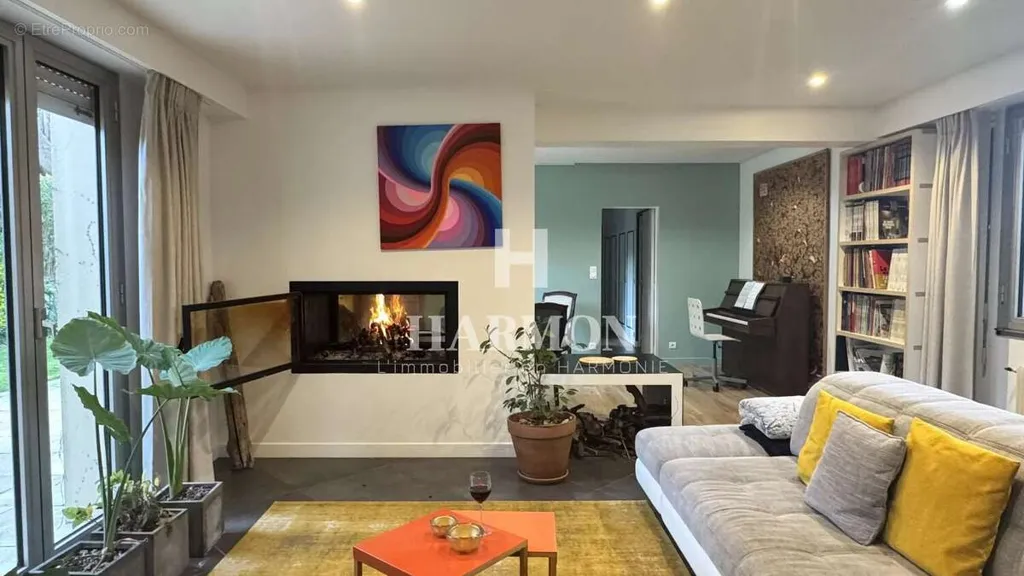 Séjour - Villa d'Architecte avec Cabinet à Talence