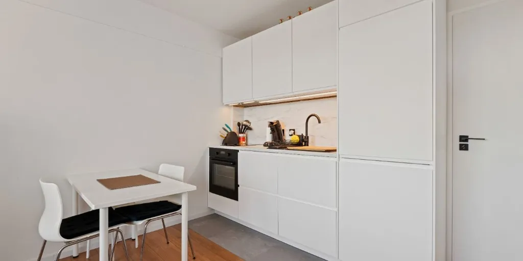 Cuisine - Studio avec Salle de Nuit au Centre de Koksijde