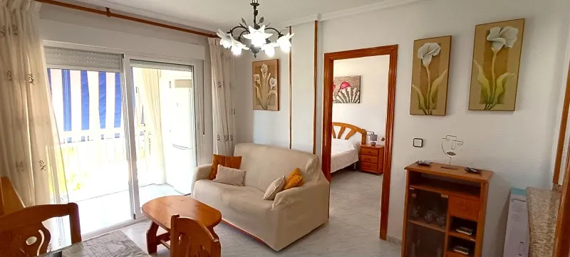 Living Room - Apartment with Pool in Nueva Torrevieja