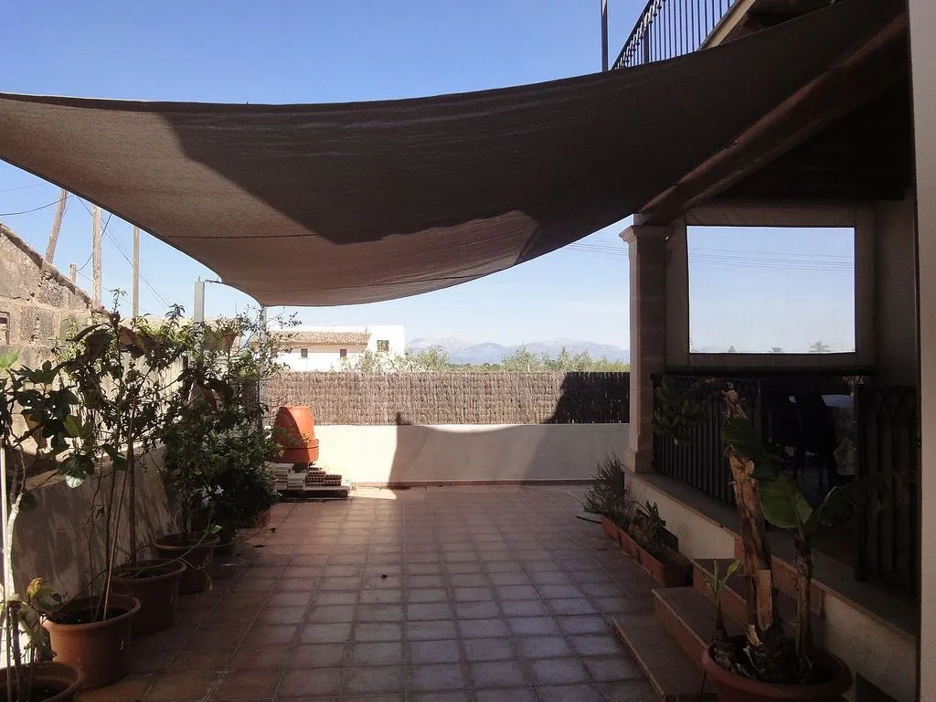 Terrace - Chalet with Pool and Terrace in Algaida
