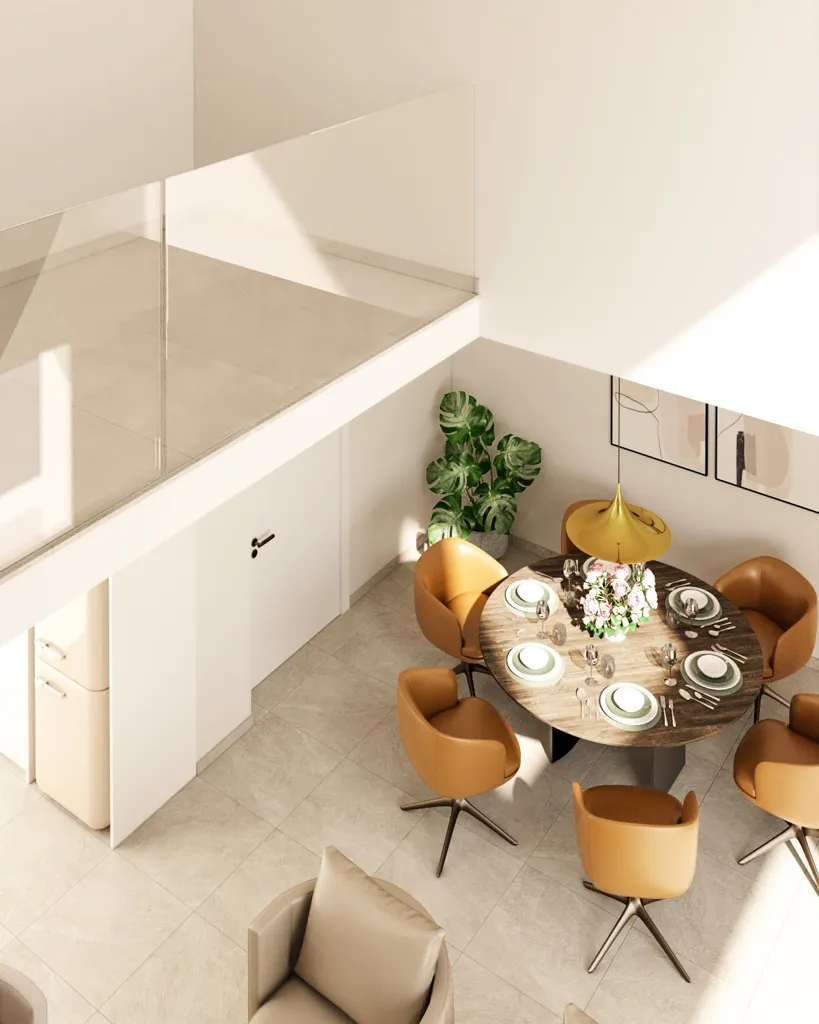 Söögituba - New Duplex with Panoramic View in Petroupoli