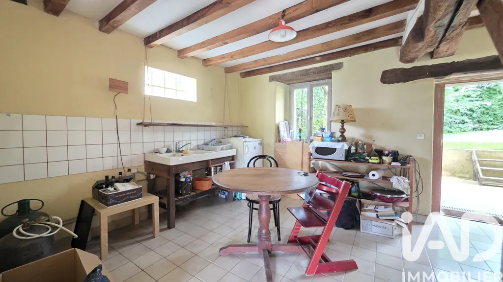 Kitchen - Traditional Stone House with Garden in Guichen