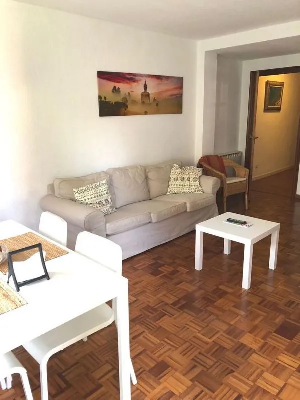 Living Room - Furnished Flat with Balcony in Albors
