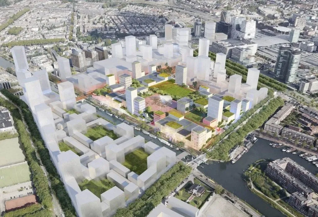 Vue aérienne - Future Apartment in Utrecht's Beurskwartier