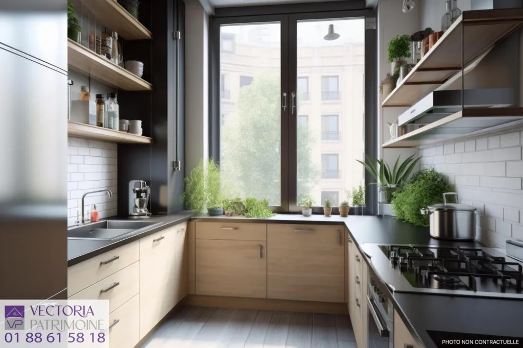 Cuisine - Appartement Neuf avec Terrasse à Paris (15ème)