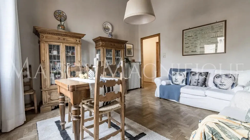 Living Room - Historic Apartment with Views in Bologna Centre