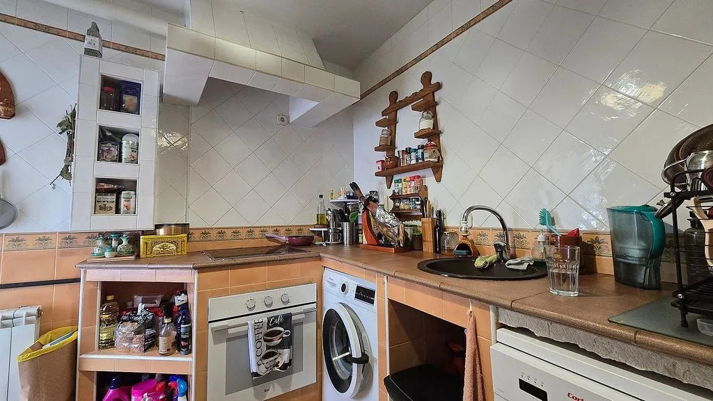 Kitchen - Apartment with Pool and Terrace in Mijares