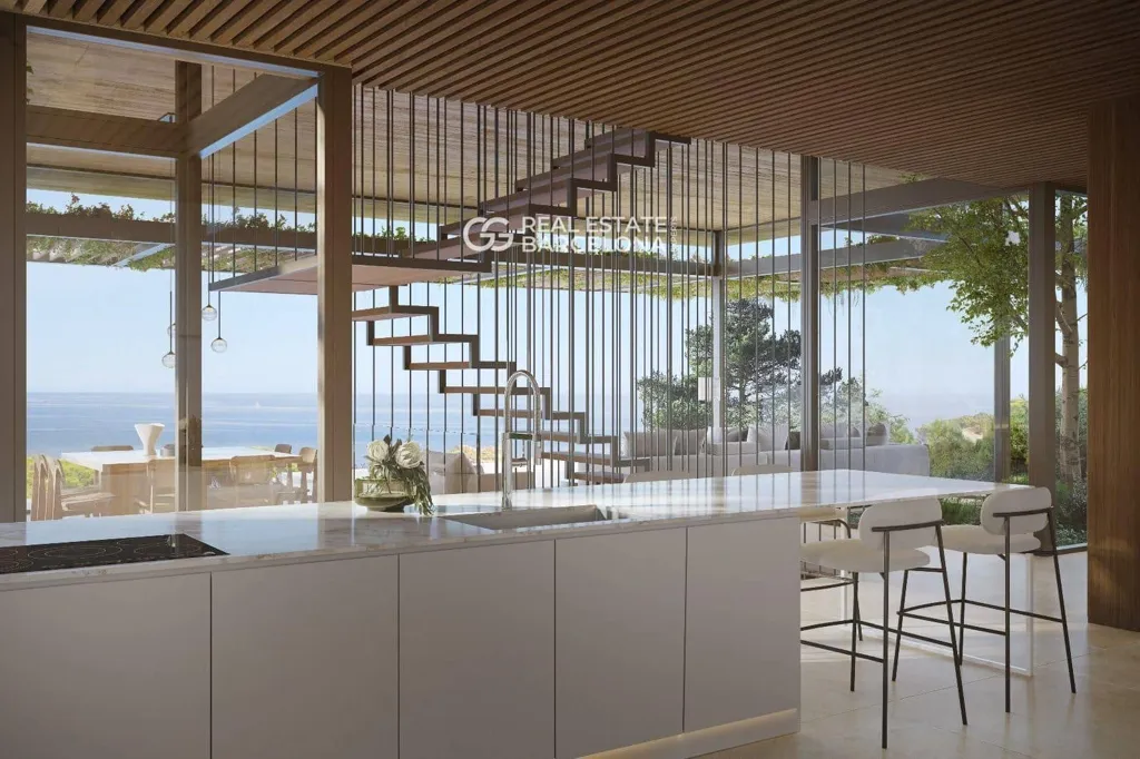 Köök - New Build Villa with Sea View in Palafrugell