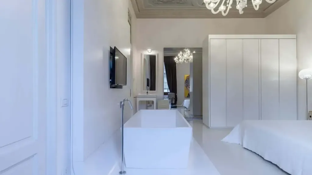 Bedrooms - Renaissance-Style Apartment with Terrace in Florence