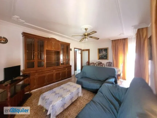 Séjour - Student Flat with Balcony in Almeria