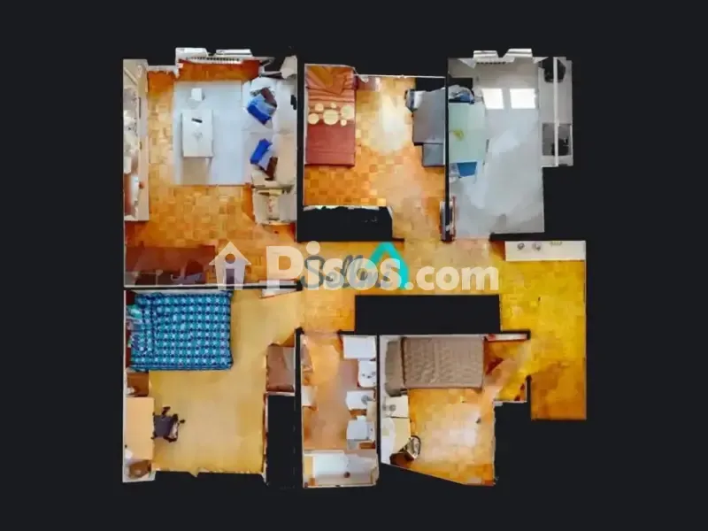 Planimetria - Furnished Flat with Study Spaces in Oviedo