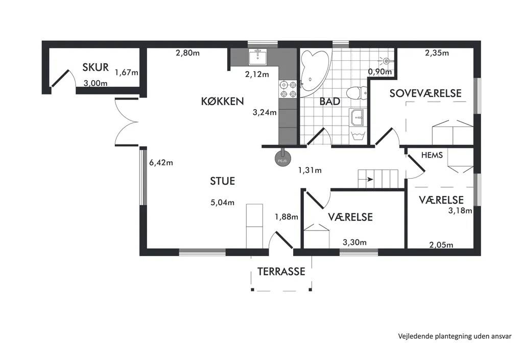 Maison 3 pièces à Vesløs