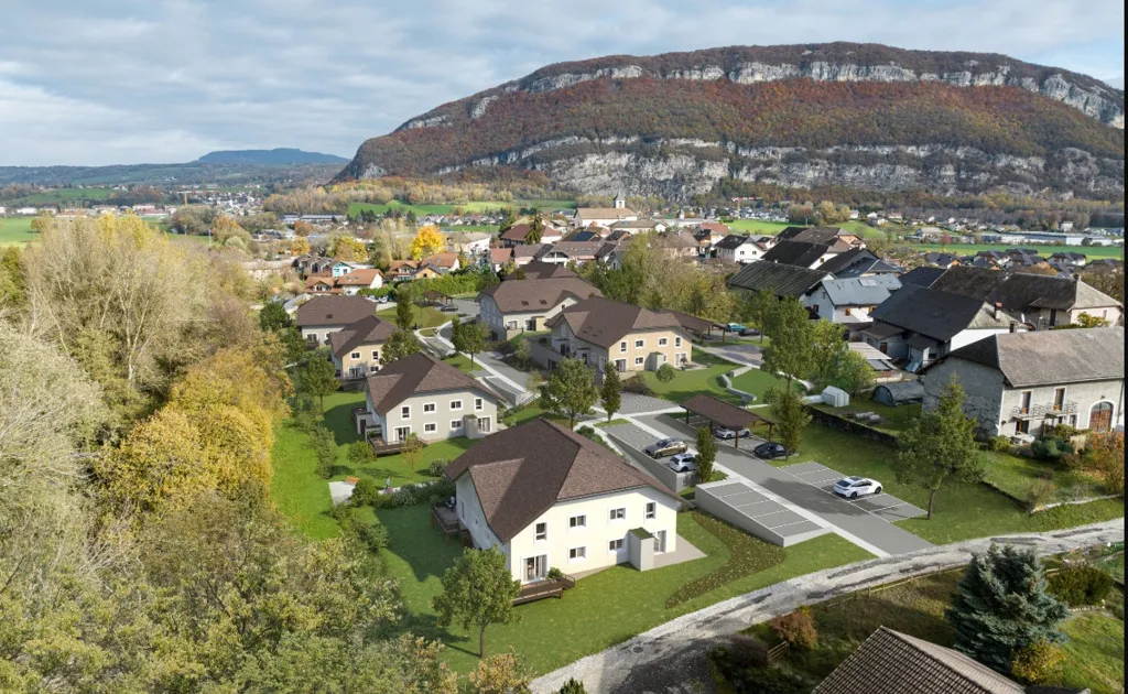 Vista aerea - Duplex with Garden in Sillingy