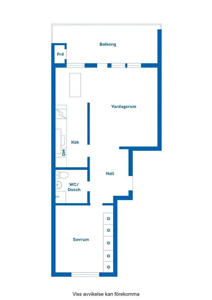 Plaan - Apartment with Balcony in Halland