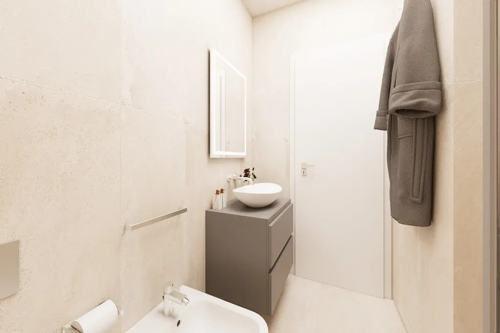 Salles de bain - Ground Floor Apartment with Courtyard View in Torino