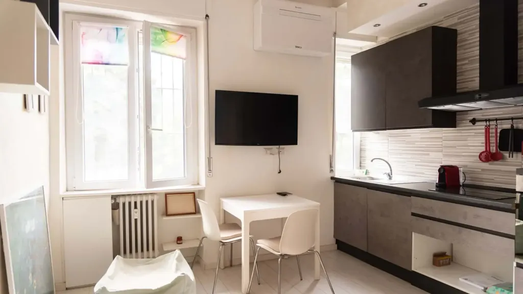 Köök - Modern Studio with Self Check-in in Milan