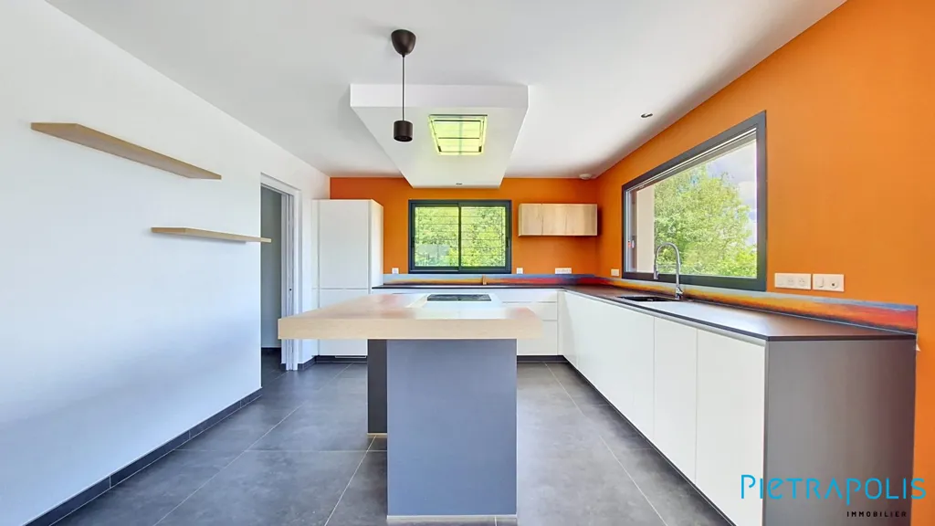 Cuisine - Villa Contemporaine avec Vue Alpes à Challex