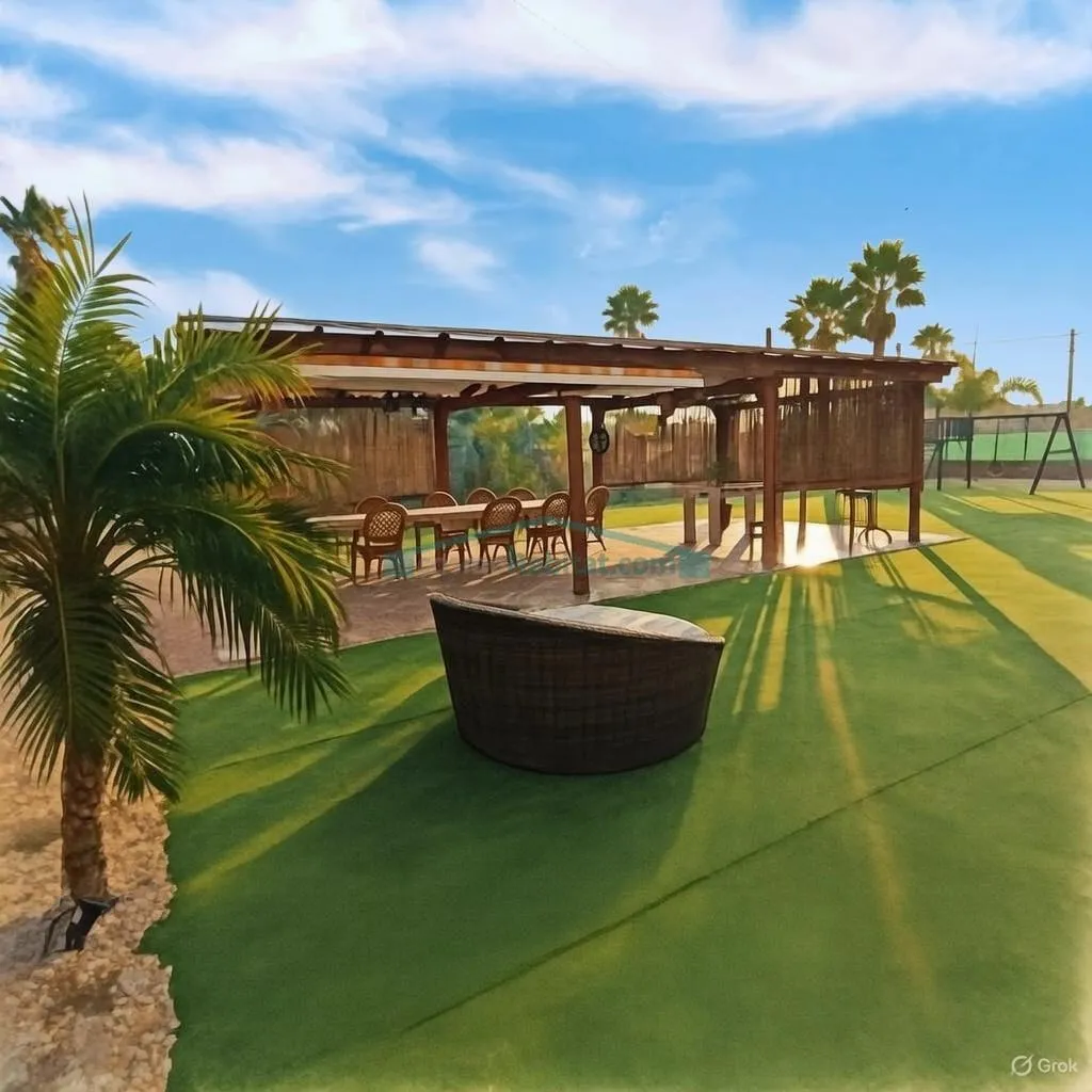 Jardin - Villa with Pool in Rural Elche