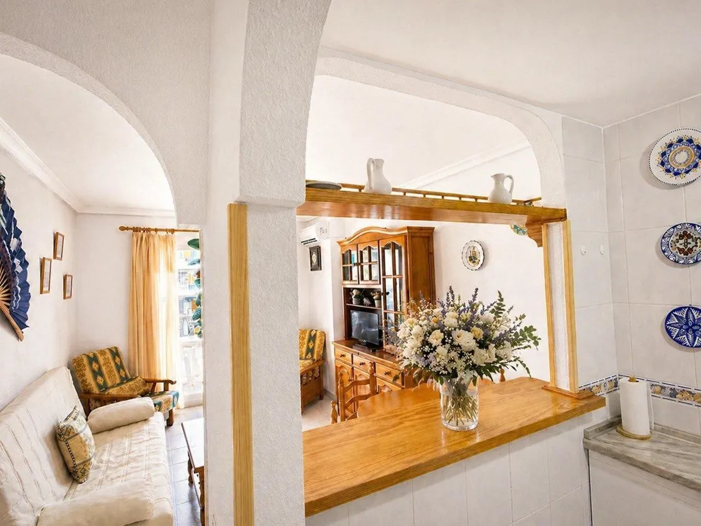 Köök - Apartment with Pool in La Mata
