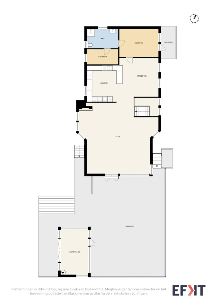 Plan - Architect-Designed House with Sea View in Larvik