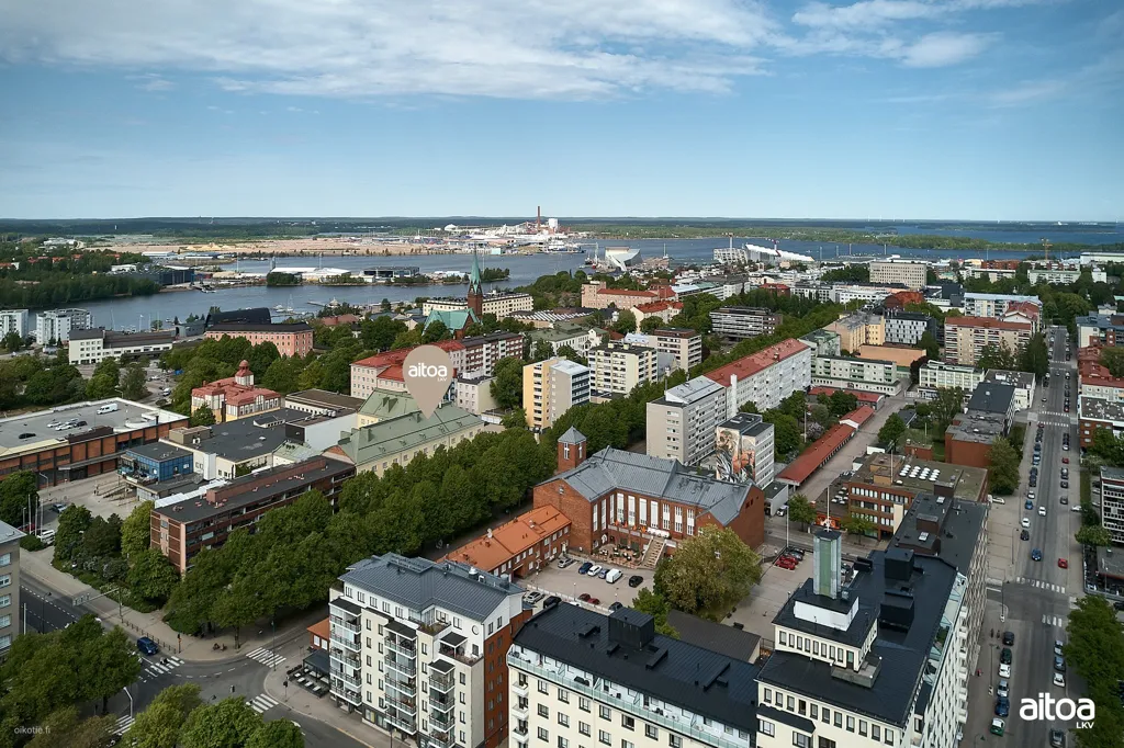 Õhuvaade - Corner Apartment with Views in Kotkansaari, Kotka