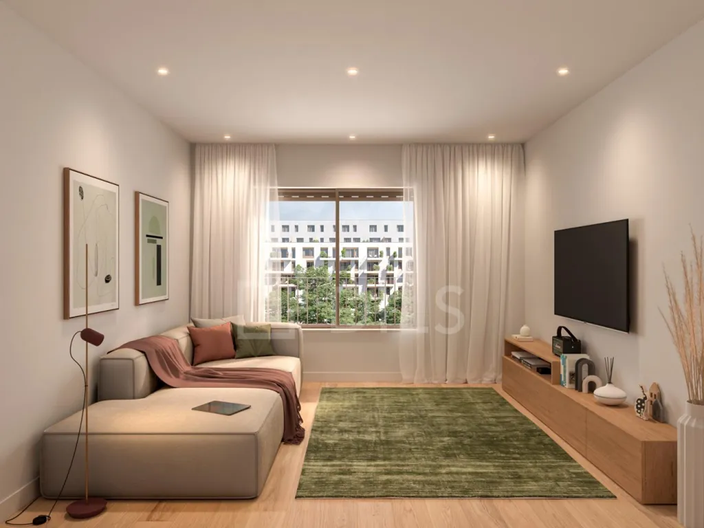 Séjour - T2 Apartment with Parking in Porto