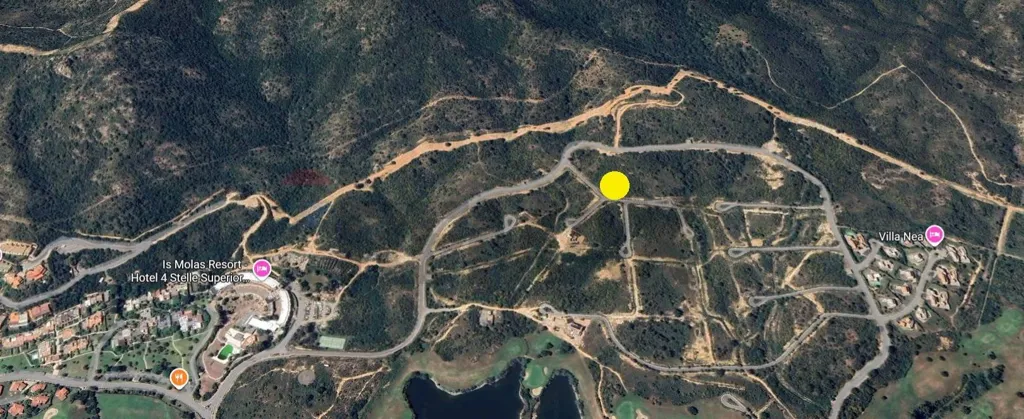 Vue aérienne - Buildable Land with Sea View in Is Molas