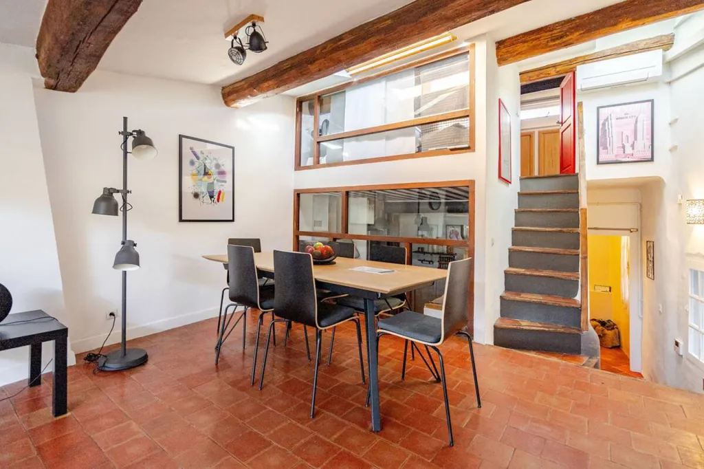 Salle à manger - Appartement de Charme en Dernier Étage au Centre d'Aix-en-Provence
