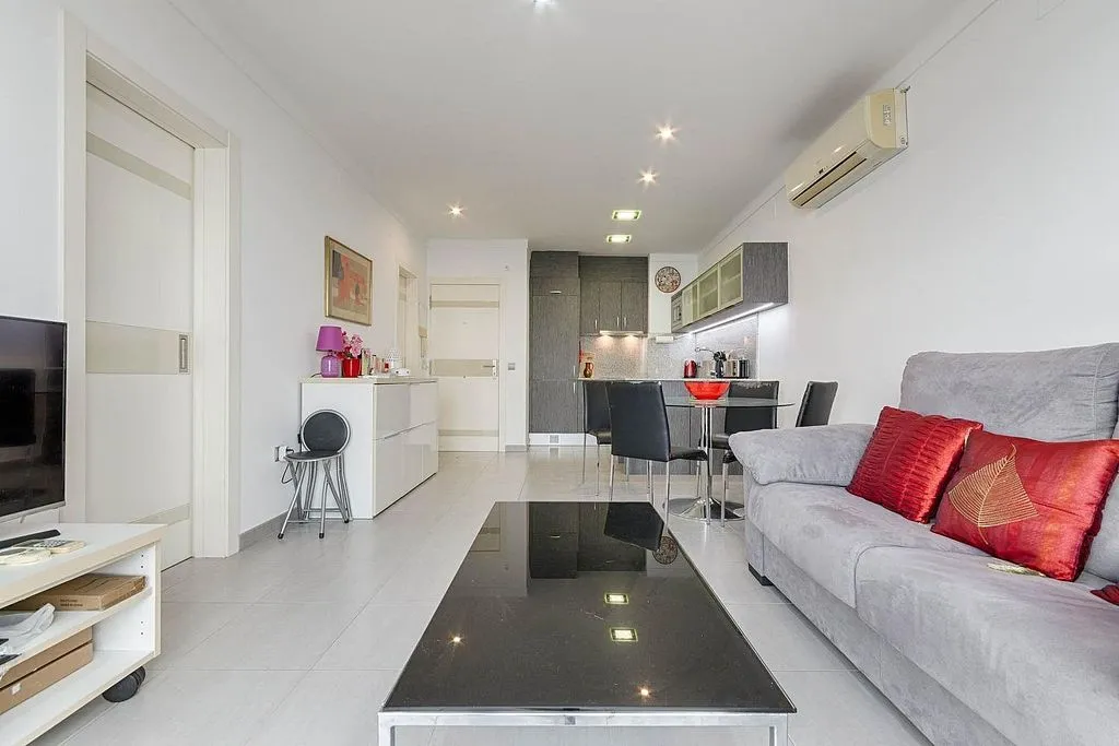 Séjour - Seafront Apartment with Terrace in Roses