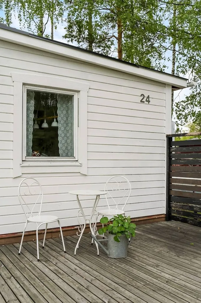 Terrasse - Cottage with Sea View in Rosvik
