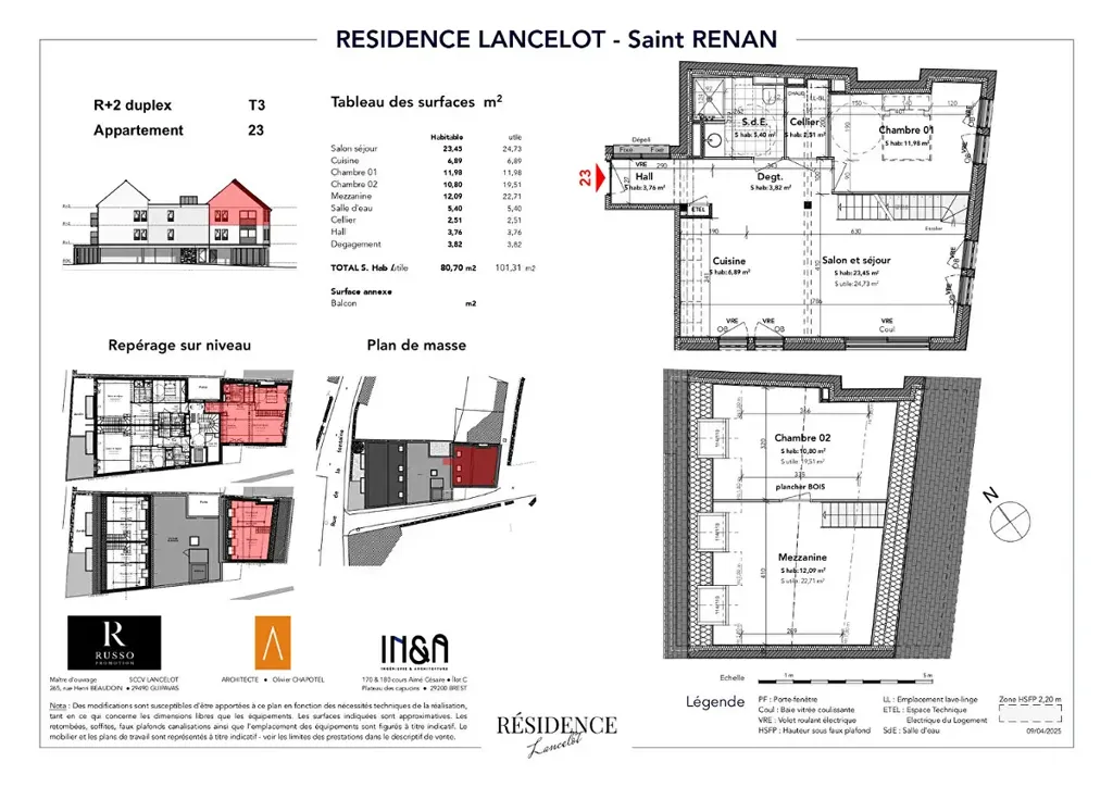 3-room apartment in Saint Renan