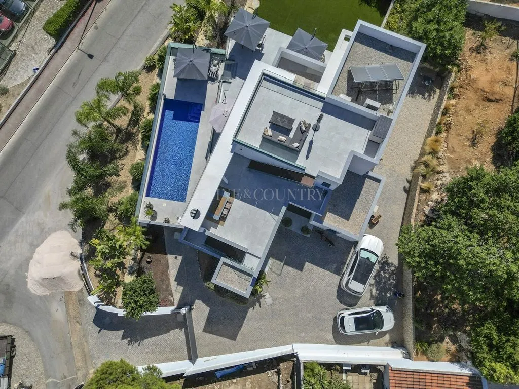 Vue aérienne - Contemporary Villa with Pool in Lagoa