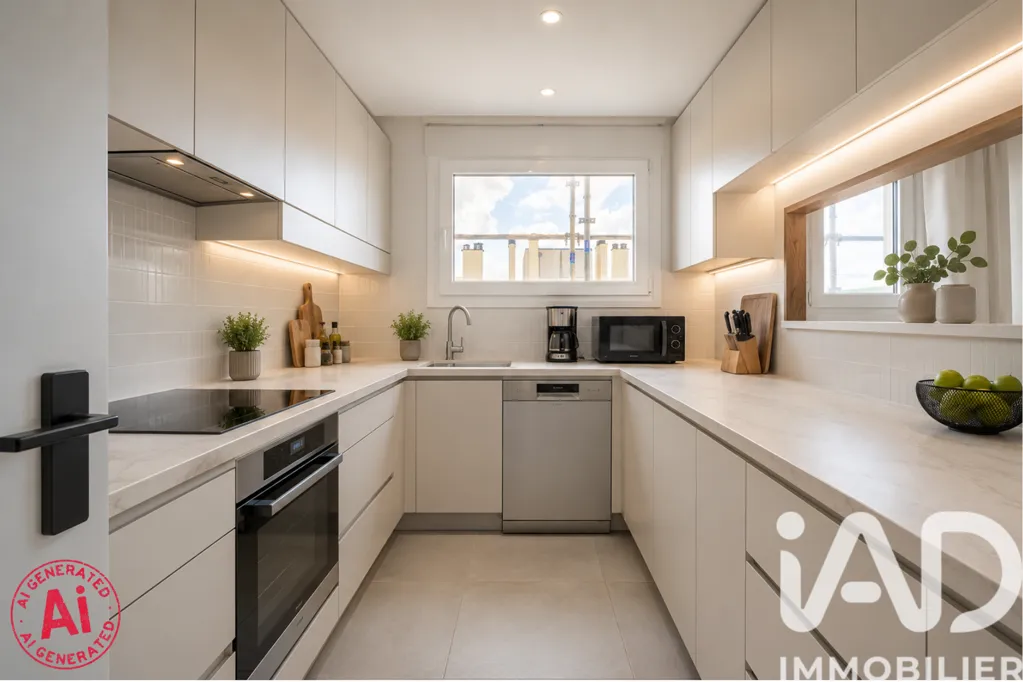 Cuisine - Appartement avec Balcon Vue Panoramique à Metz Centre