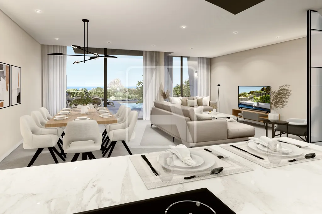 Köök - Modern Villa with Sea View in Calpe