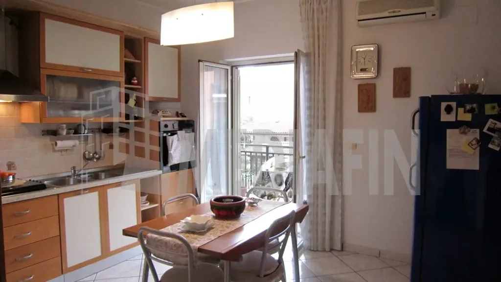 Cuisine - Rusticated Apartment with Balcony in Corigliano-Rossano