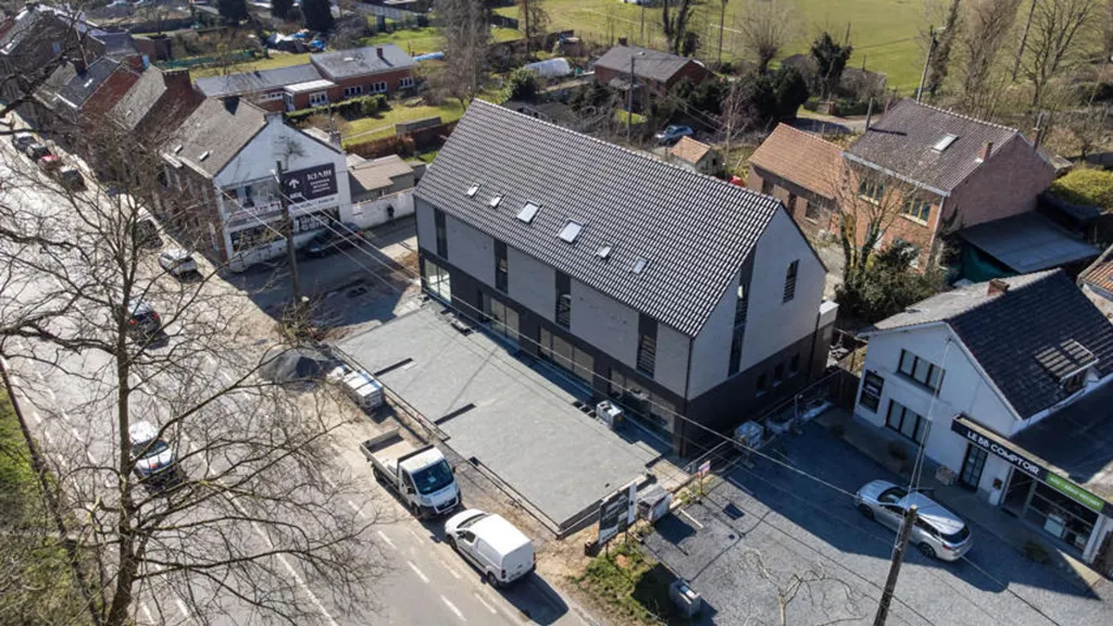 Õhuvaade - Duplex Flat with Terrace in Nimy, Mons