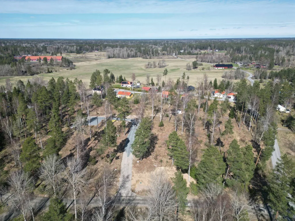 Aerial - Land Plots with Utilities Near Gottröra