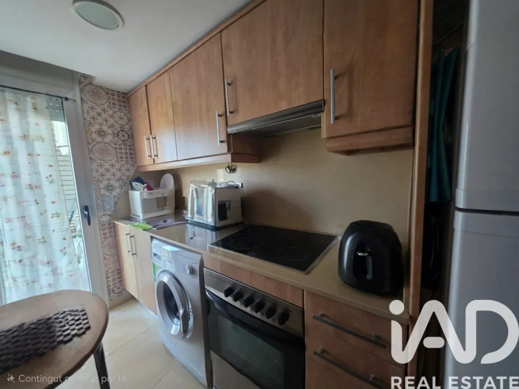 Köök - Seafront Apartment with Terrace in La Ràpita