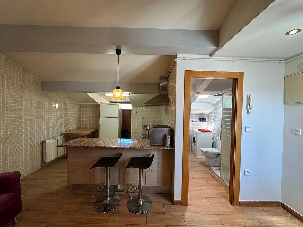 Kitchen - Loft with Sea View in Gijón Centre