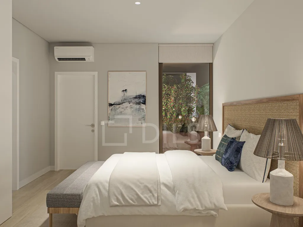 Camere da letto - T2 Apartment with Sea View in Santa Luzia