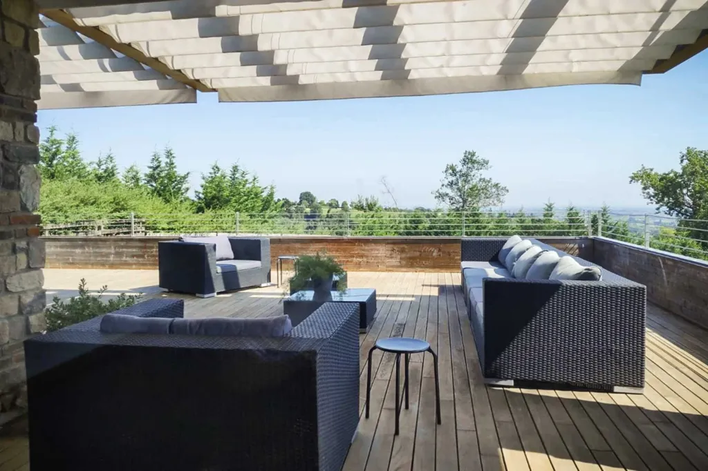 Terrasse - Modern Villa with Pool and Spa near Parma